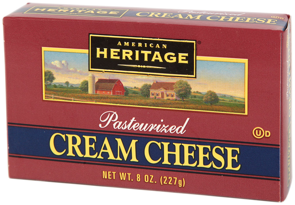 Heritage cream cheese briquette 227 gr Eurocheese