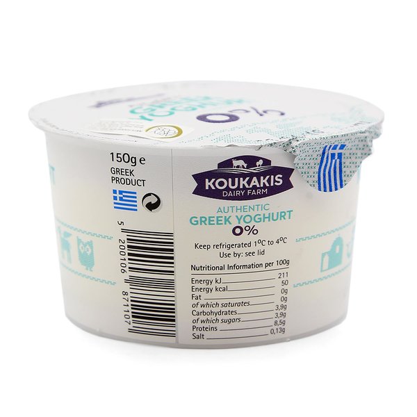 Greek Yoghurt 0 150 gr Eurocheese